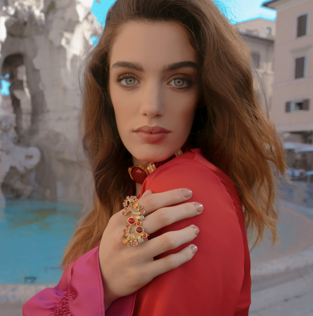Seahorse Long Luxury Gold Ring by  on curated-crowd.com