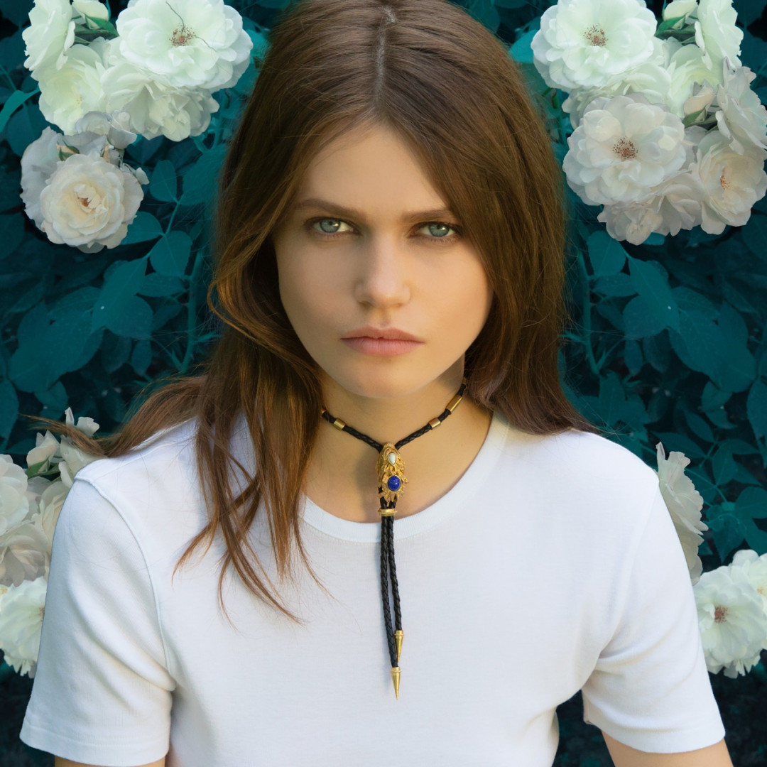 Black Silver Dragonfish Luxury Necklace by  on curated-crowd.com
