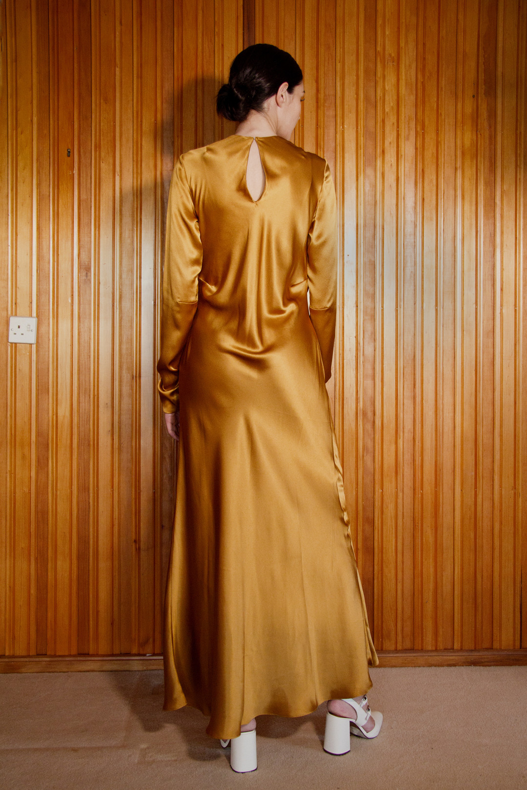 Knight Bias-Cut Dress - Hazel by  on curated-crowd.com