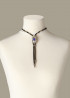 Black Silver Dragonfish Luxury Necklace by Sonia Petroff on curated-crowd.com