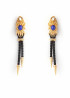 Black Gold Dragonfish Luxury Earrings by Sonia Petroff on curated-crowd.com