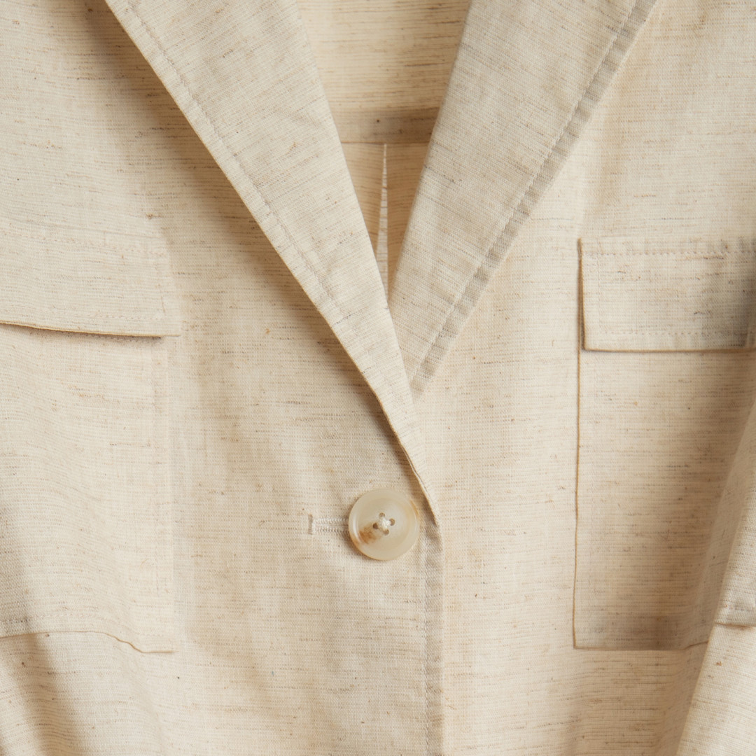 Sasa Safari Linen Blend Belted Jacket by  on curated-crowd.com