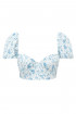 Puff Sleeve Bikini Top - Bloom by Holiday Romance on curated-crowd.com