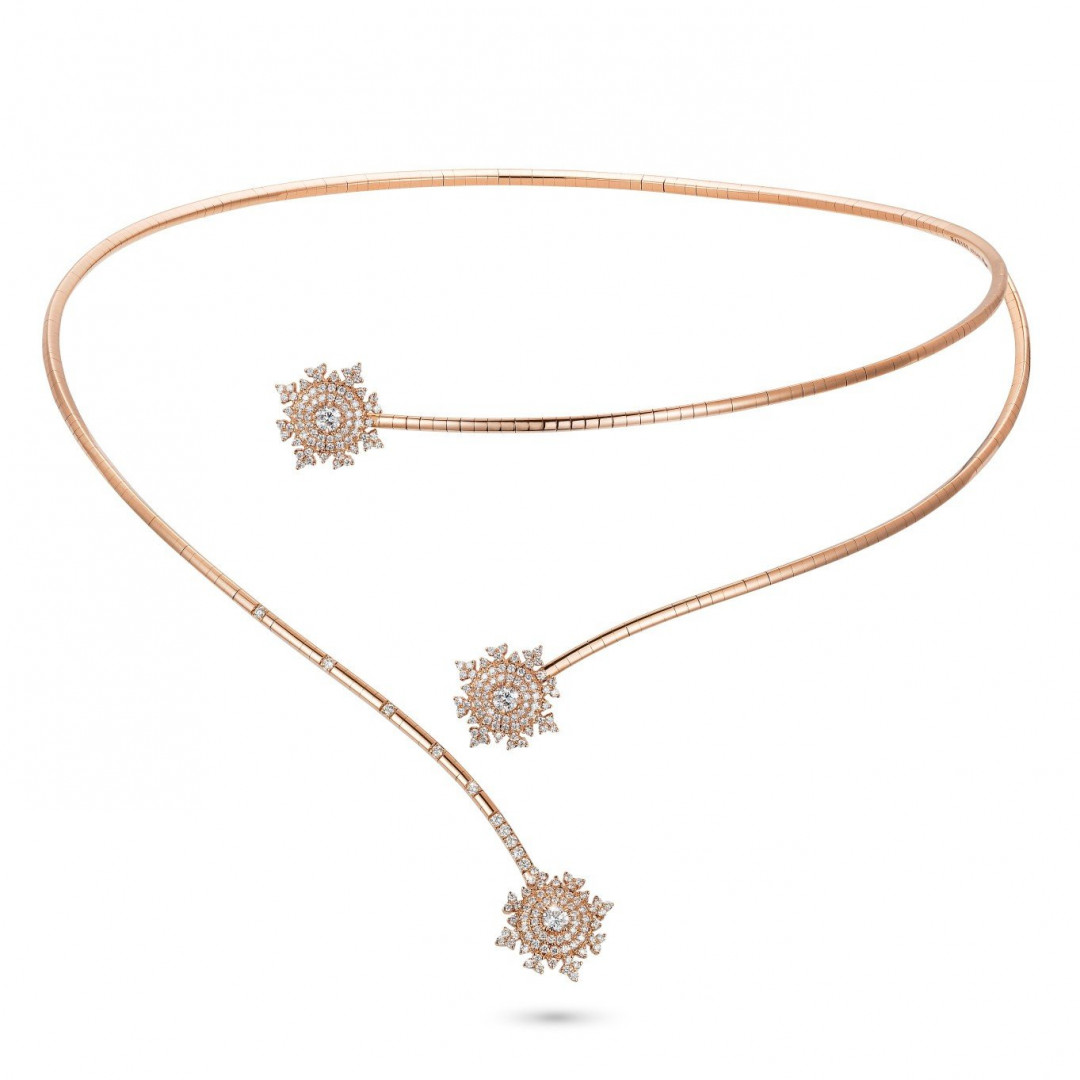 Petite Tsarina Rose Double Choker by  on curated-crowd.com