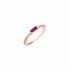 Bit Rose Gold Ring in Pink by Talita London on curated-crowd.com
