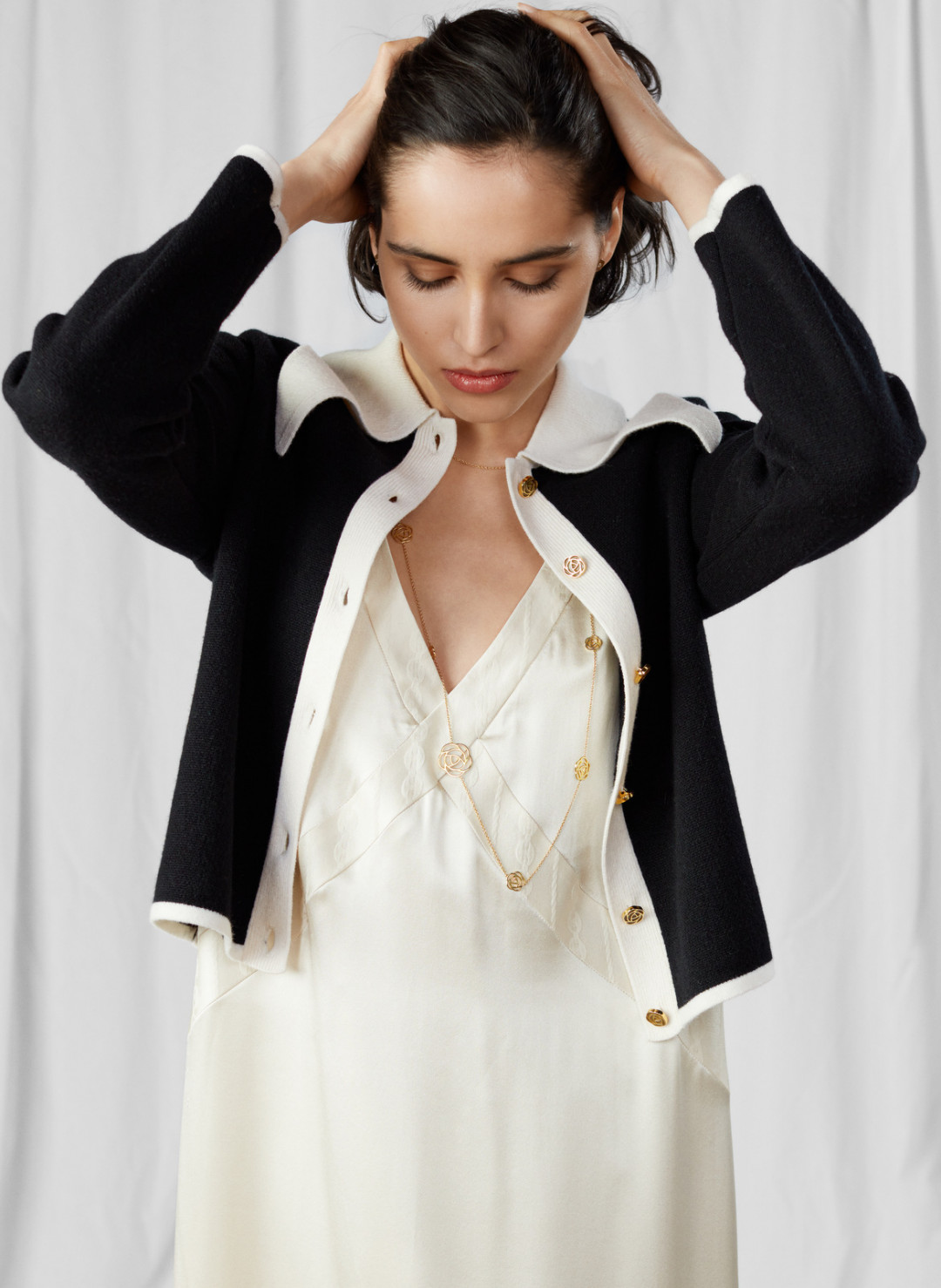 The Knitted Black Jacket Style Cardigan by  on curated-crowd.com
