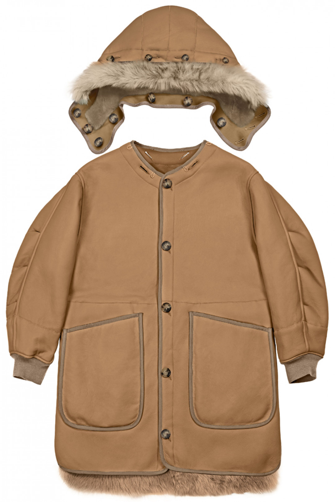 The Reversible Shearling Coat by  on curated-crowd.com