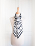 Eastern & Oriental Silk Scarf, Black White by Nonamu on curated-crowd.com