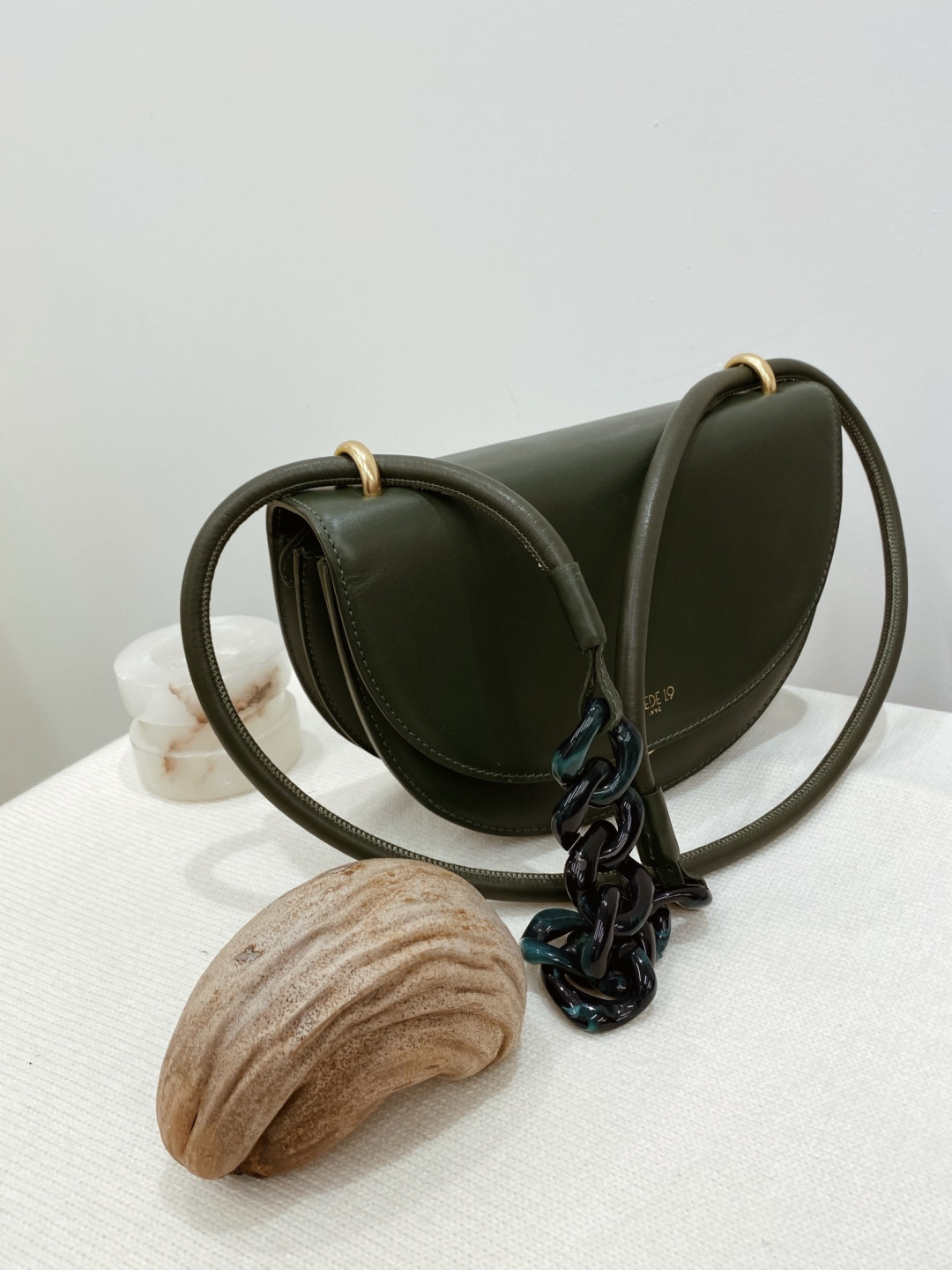 Fragment Moon in Dark Green by  on curated-crowd.com