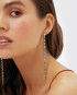 Turquoise Snake Earrings by Jewelry Lab on curated-crowd.com