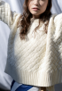 Clouded Squares Sweater (Waist Length Edition) by Ami Amalia on curated-crowd.com