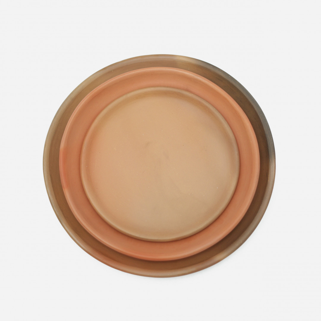 Set of 2 Sunset Dinner Plates | Oaxacan Clay by  on curated-crowd.com