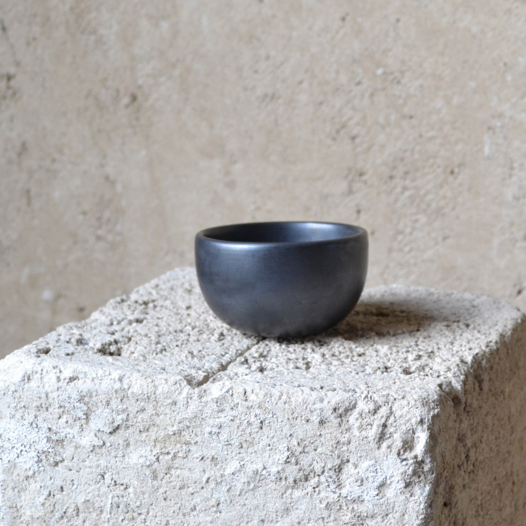 Set of 2 Moon Espresso Cups | Oaxacan Black Clay by  on curated-crowd.com