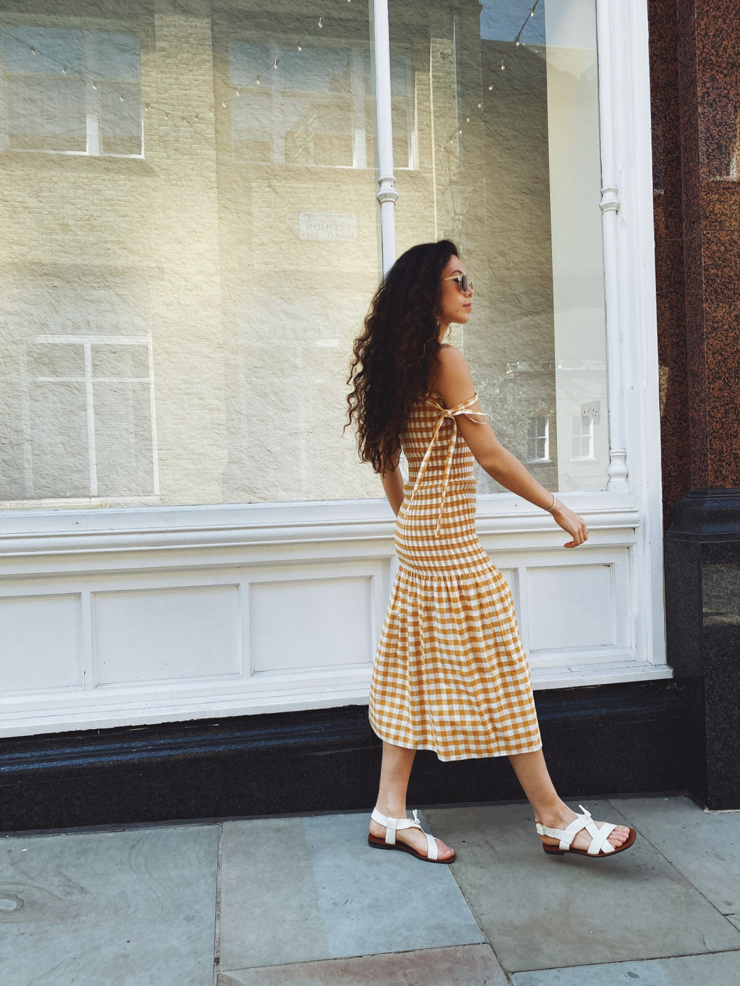 Lela Checked Dress by  on curated-crowd.com