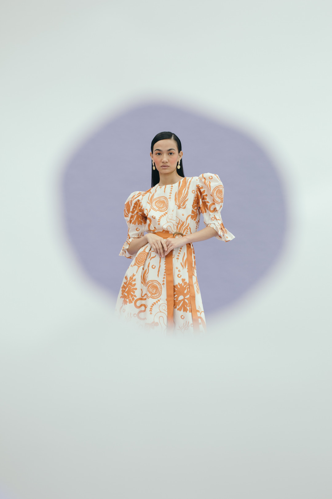 Coral Midi Dress by  on curated-crowd.com
