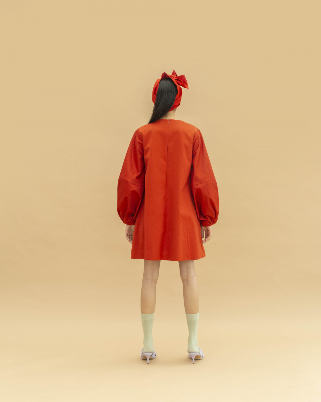 Moana Mini Cotton Satin Dress by  on curated-crowd.com