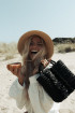 Midnight Twist Straw Bag by MadebyWave on curated-crowd.com
