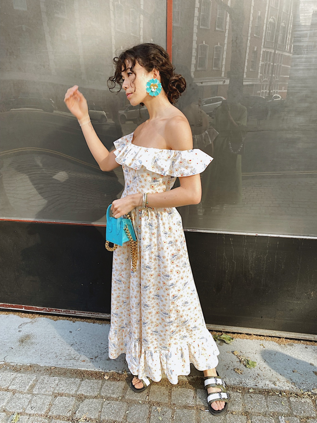 Sakari Midi Cotton Dress by  on curated-crowd.com