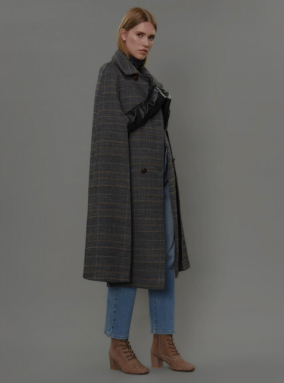 Charlotte Wool Cape by  on curated-crowd.com