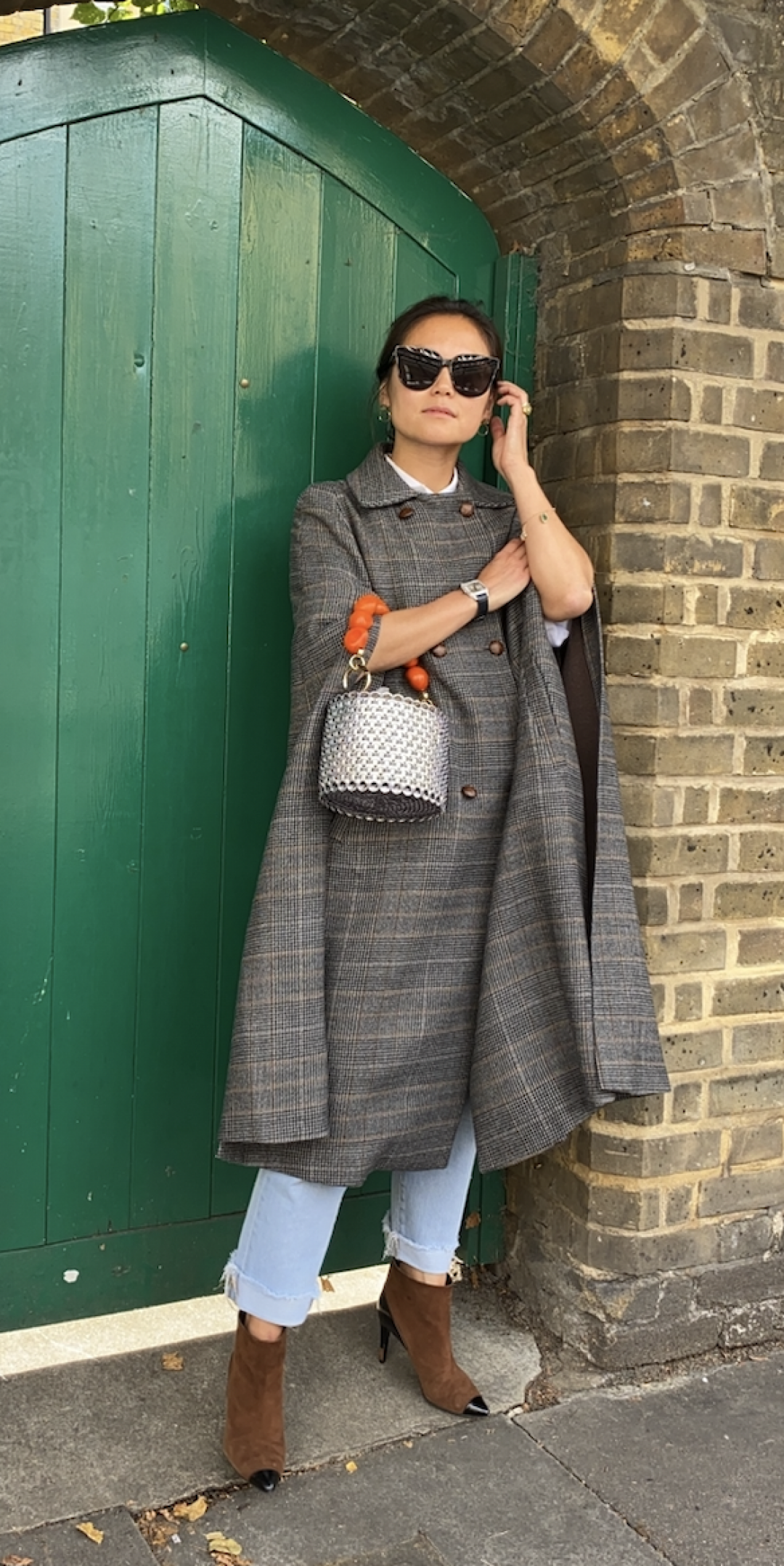 Charlotte Wool Cape by  on curated-crowd.com