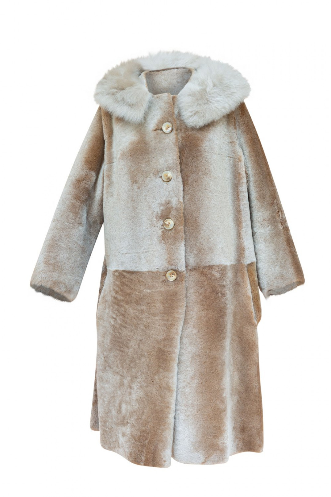 Claudia Shearling Coat by  on curated-crowd.com