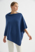 Prussian Cashmere Poncho by Labeca London on curated-crowd.com