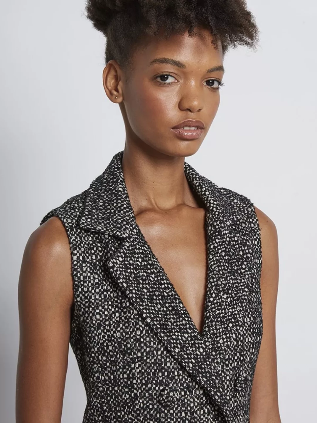 Multiwear Sleeveless A-line Wool Mix Dress by  on curated-crowd.com