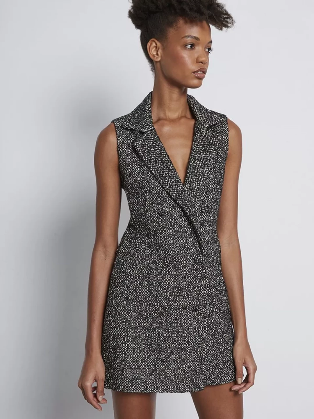 Multiwear Sleeveless A-line Wool Mix Dress by  on curated-crowd.com