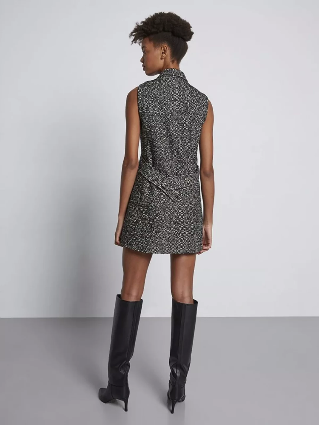 Multiwear Sleeveless A-line Wool Mix Dress by  on curated-crowd.com
