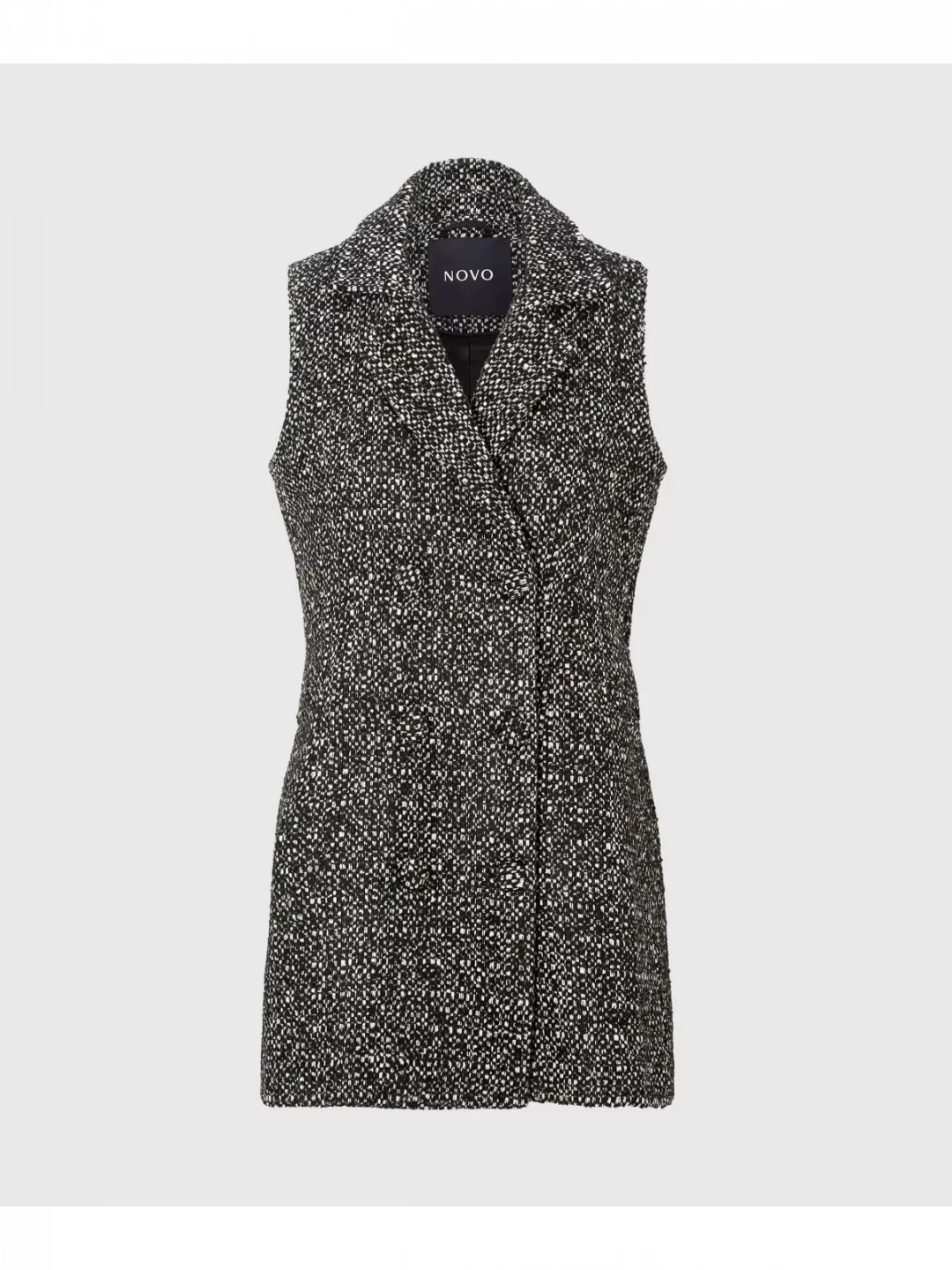 Multiwear Sleeveless A-line Wool Mix Dress by  on curated-crowd.com