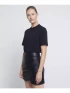 Organic Cotton T-shirt with Ribbed Neck by Novo London on curated-crowd.com