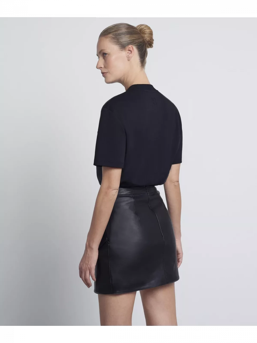 Organic Cotton T-shirt with Ribbed Neck by  on curated-crowd.com