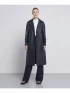 Premium Napa Leather Trench Coat With Waist Belt by Novo London on curated-crowd.com