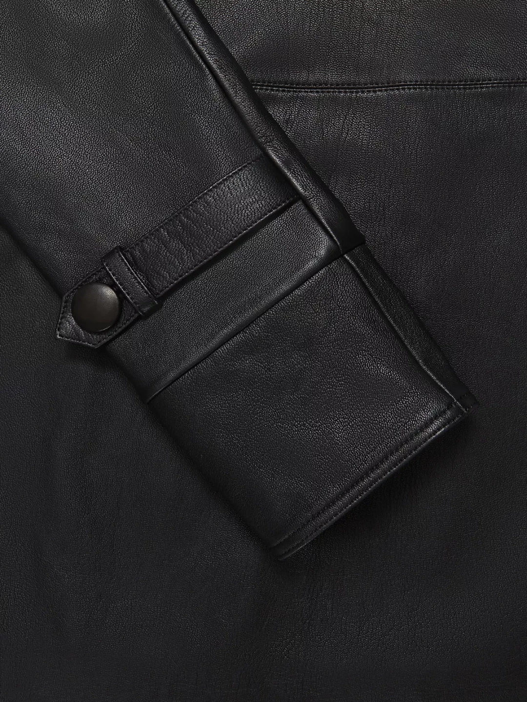 Premium Napa Leather Trench Coat With Waist Belt by  on curated-crowd.com