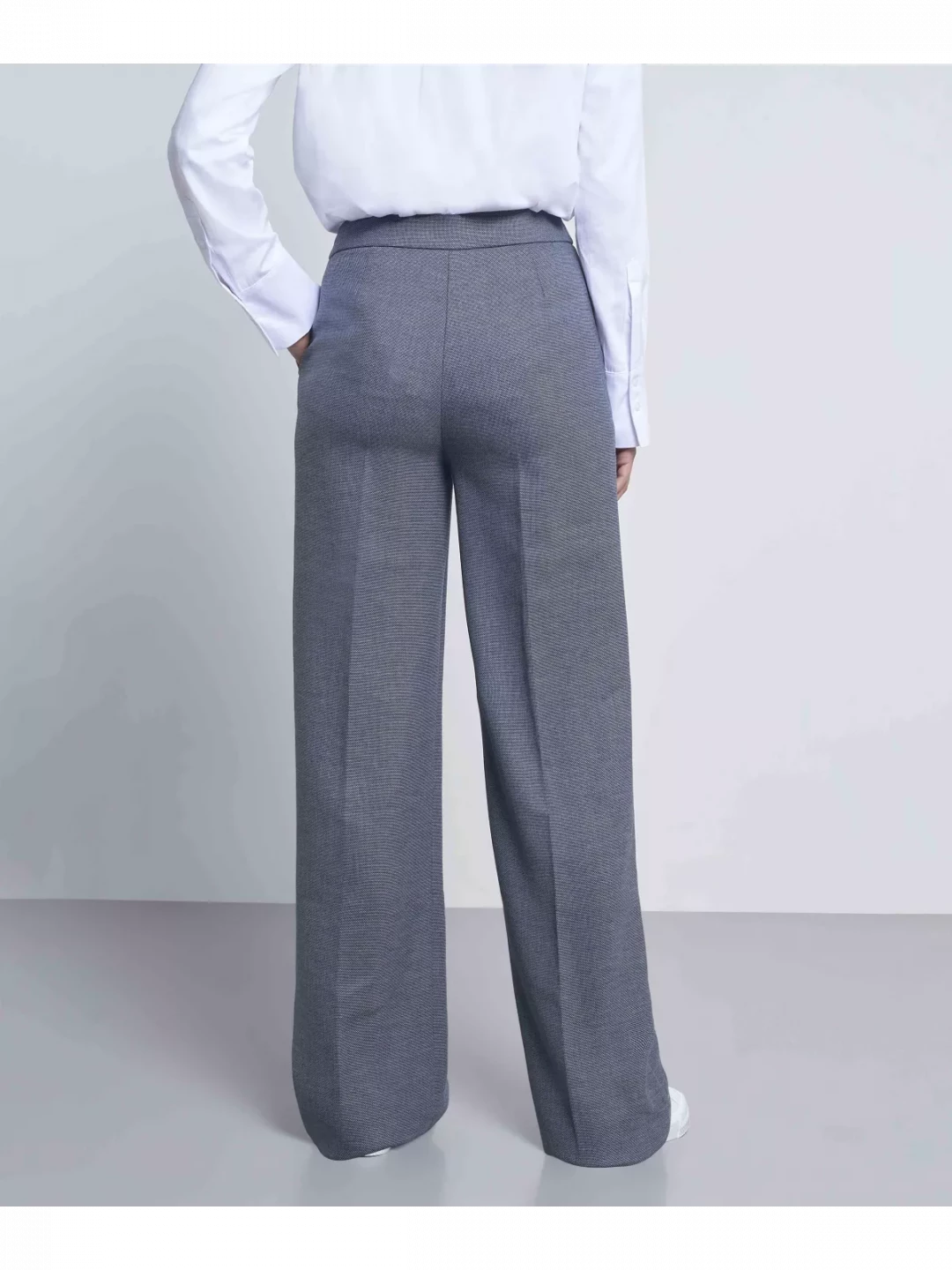 High Waisted Wide Leg Tailored Trousers by  on curated-crowd.com