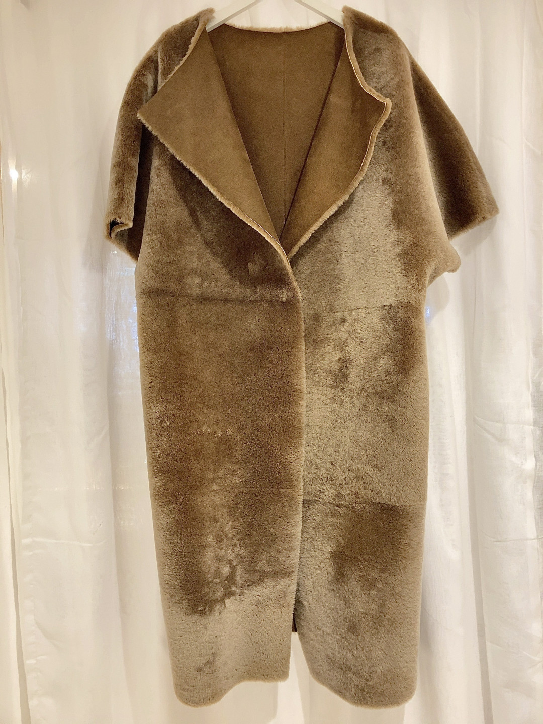 Reba Shearling Waistcoat by  on curated-crowd.com