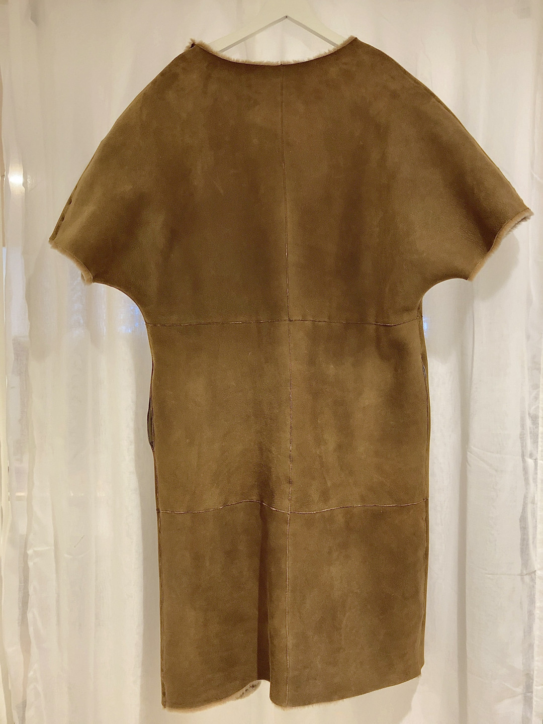 Reba Shearling Waistcoat by  on curated-crowd.com