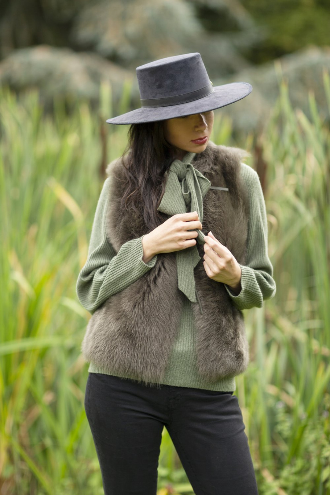 Janie Toscana Shearling Waistcoat by  on curated-crowd.com