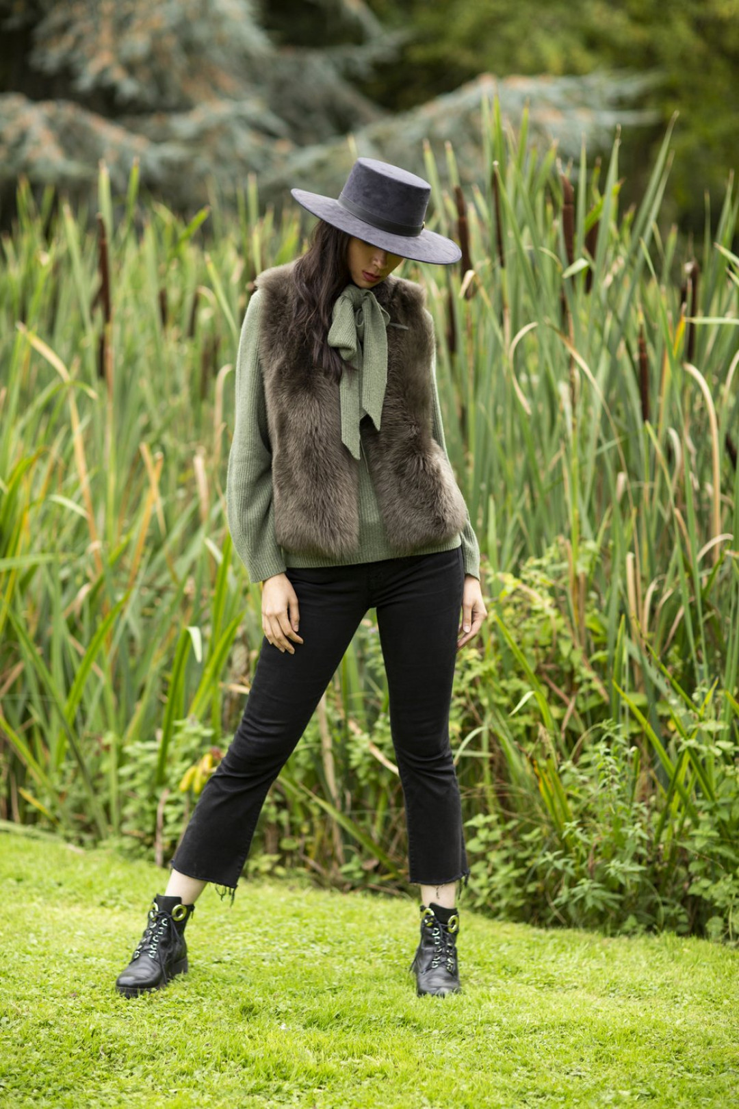 Janie Toscana Shearling Waistcoat by  on curated-crowd.com