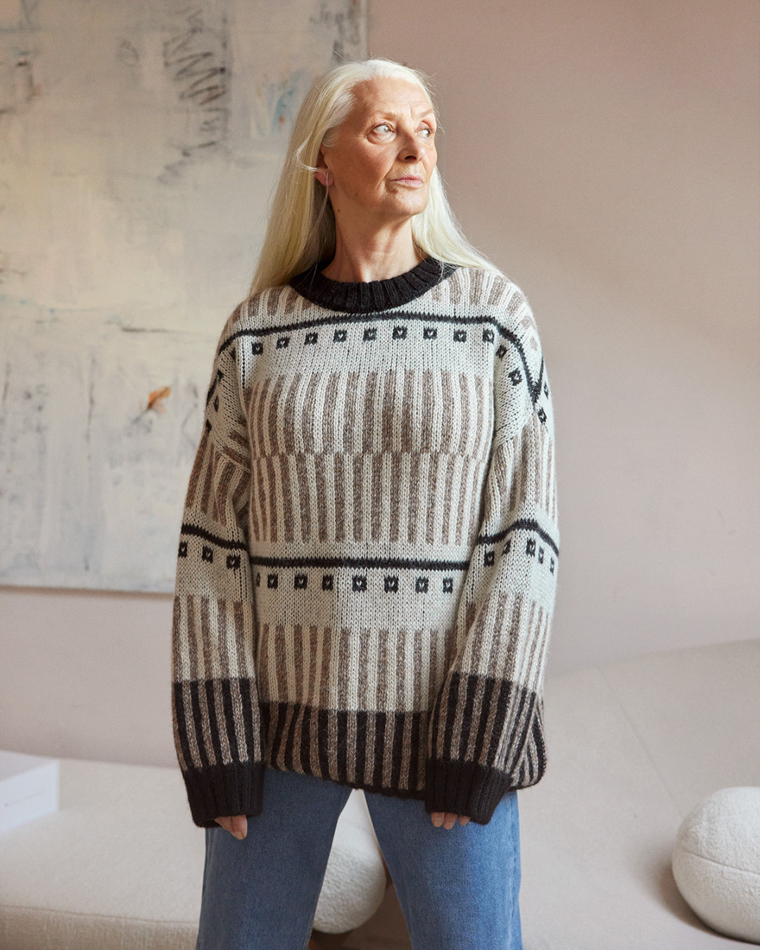 Ethno Wool Sweater by  on curated-crowd.com