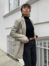 Chesca Oversize Leather Blazer in Stone by Verheyen London on curated-crowd.com