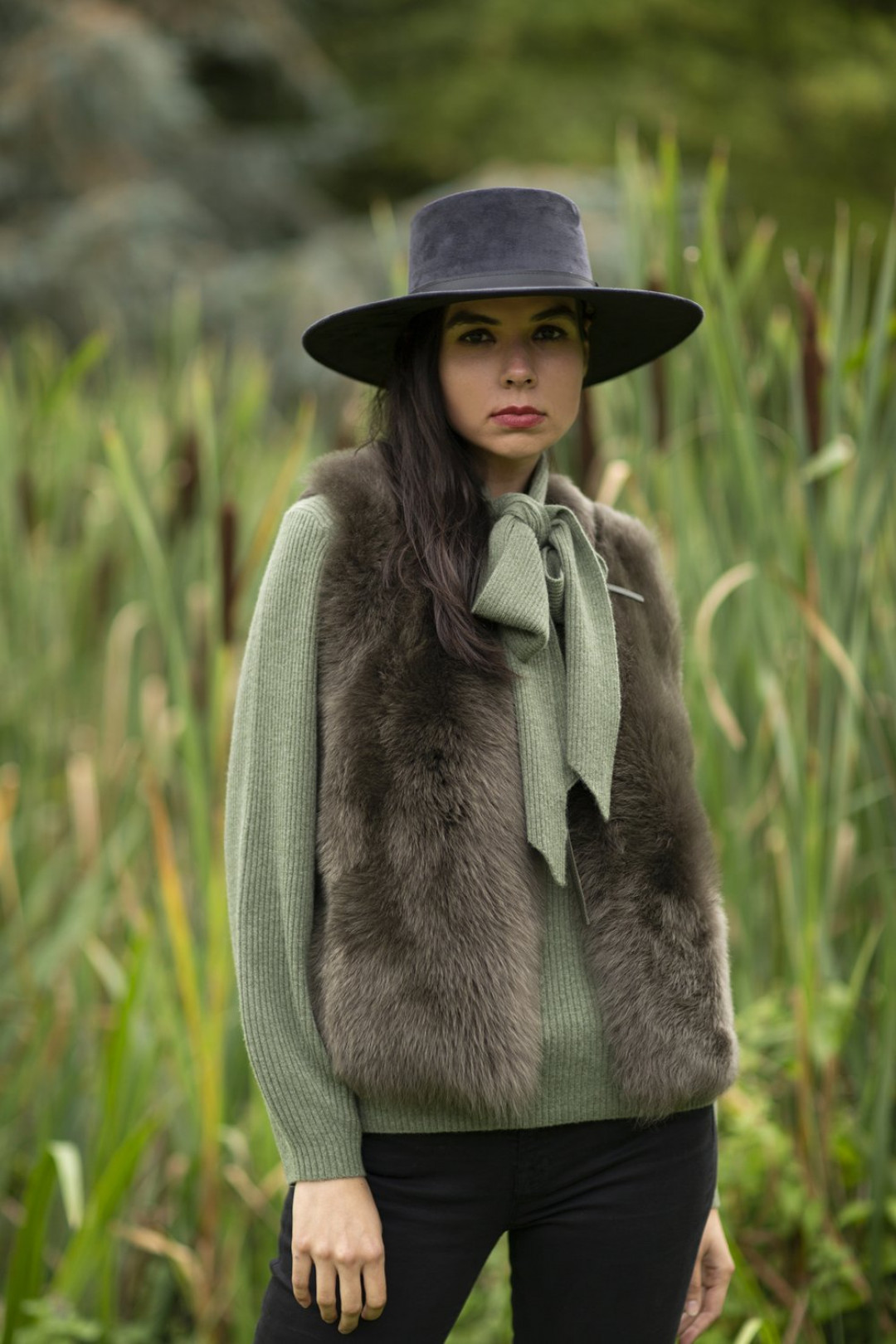 Janie Toscana Shearling Waistcoat by  on curated-crowd.com
