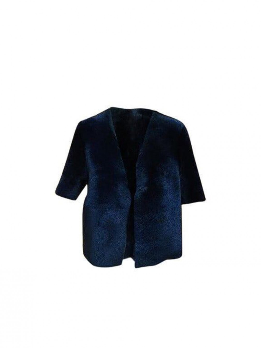 Jeanette Short-Sleeved Shearling Jacket by  on curated-crowd.com