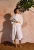 Milo Shirt Dress Optical White by Hanane Hotait on curated-crowd.com