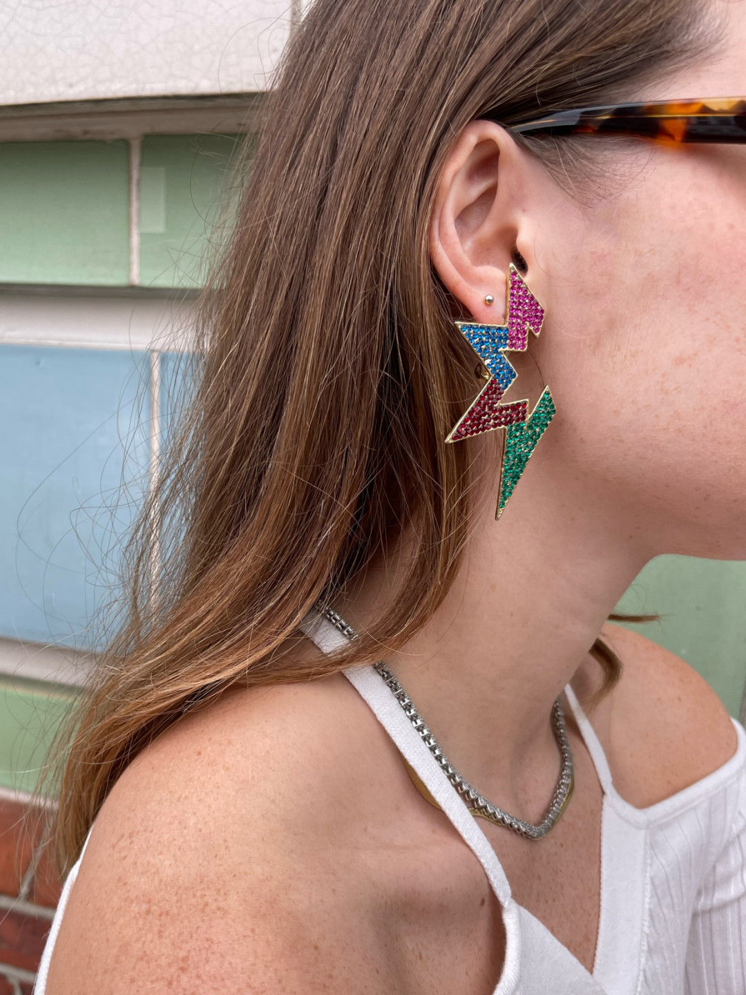 Crown Earrings Multicolor by Jessica K on curated-crowd.com