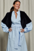 Jeanette Short-Sleeved Shearling Jacket by Stoned & Waisted on curated-crowd.com