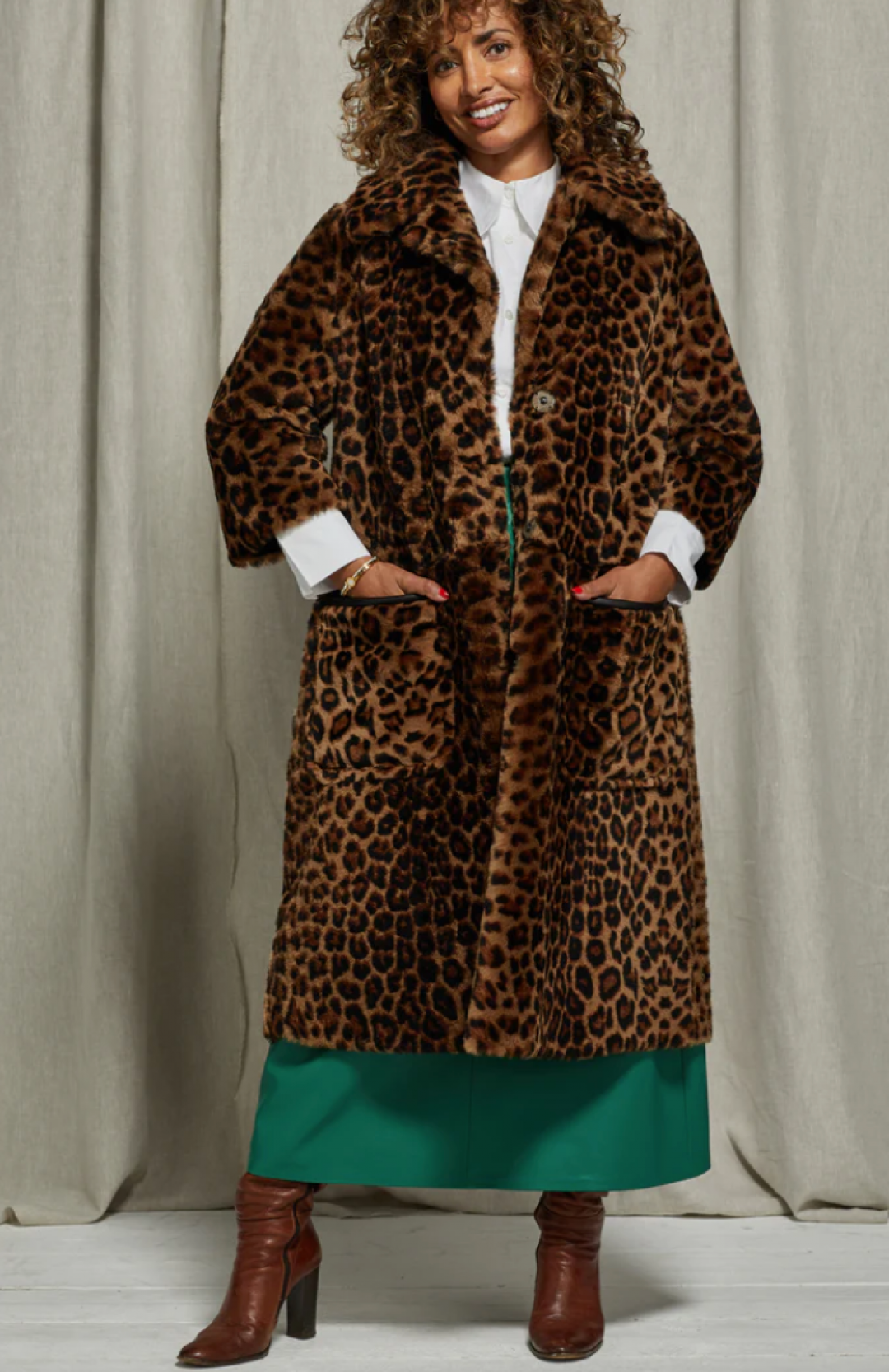 Sienna Shearling Coat by  on curated-crowd.com