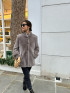 Nola Mid-Length Shearling Coat by Stoned & Waisted on curated-crowd.com