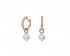 Diamond Hoops with Detachable Pearl Charms by Aveen on curated-crowd.com