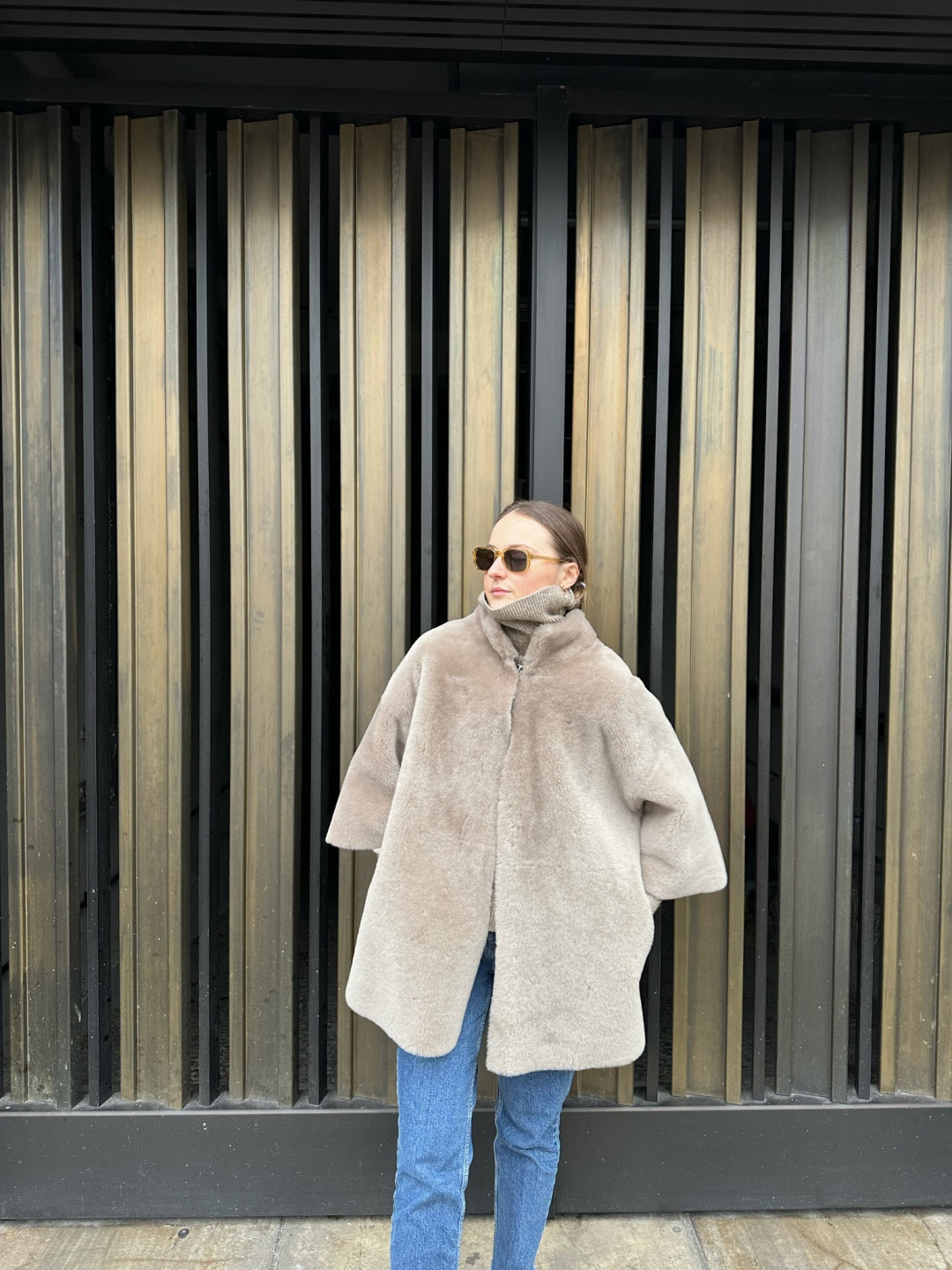 Ripley Shearling Jacket by  on curated-crowd.com
